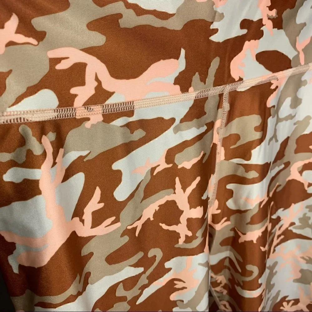 Women's Nike Camo Speed Tights Phantom Desert Medium leggings D1
